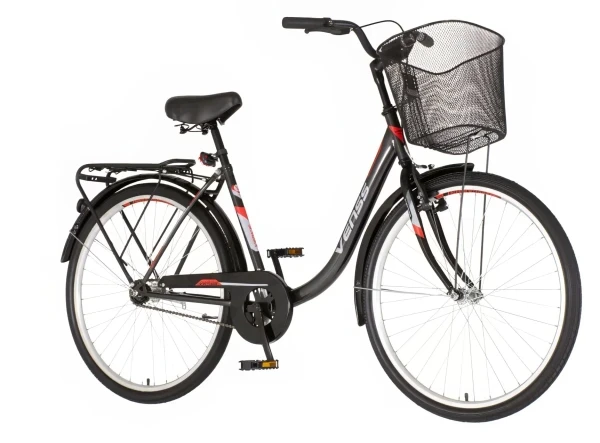 Bicikla Venssini city Venecija 26/V-BRAKE/sa korpom/siva slika 1
