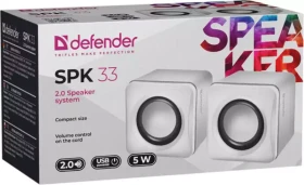 USB Zvučnici 2.0 Defende SPK33 5W White