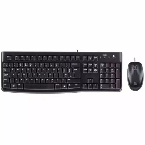 Tastatura + miš Logitech Deluxe MK120 USB YU black slika 1