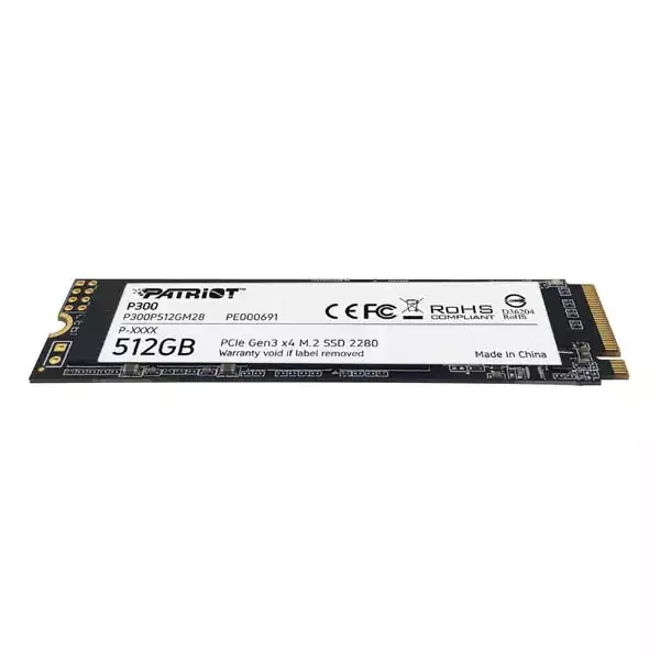 SSD M.2 NVMe 512GB Patriot P300 1700MBs/1100MBs P300P512GM28 slika 1