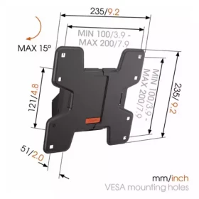 Nosač za TV Vogels W50610 19-37/vesa 75x75-200x200/20kg/Tilt