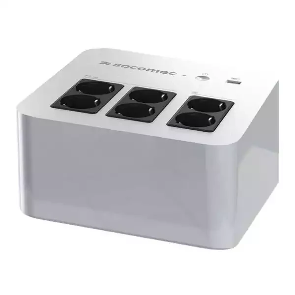 UPS Socomec NeTYS PL 800VA/480W 230V 50/60Hz Step wave, 4+2 šuko izlaz, 1xUSB, Beli slika 1