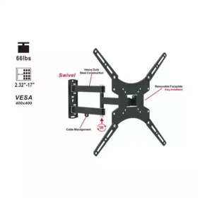 Nosač za TV Trick zglobni od 17-55 TR009 400x400/od zida57-430mm/30kg/komplet za montazu