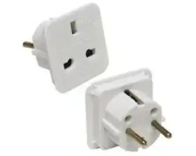 Strujni utikac Euro-UK bela E-Green