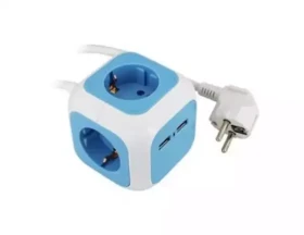 Produzni kabal COMMEL kocka 1.4m, 4 utičnice, 2 usb-a