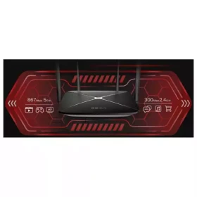 Wireless Router Mercusys AC12G AC1200/867Mb/s/ext x 4/2.4-5Ghz/1WAN/3LAN Gigabit