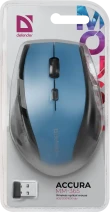 Bežični miš Defender Accura MM-365 6D plavi mini 1