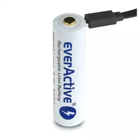 Industrijska punjiva baterija 3200mAh EverActive + micro USB 18650, punjiva