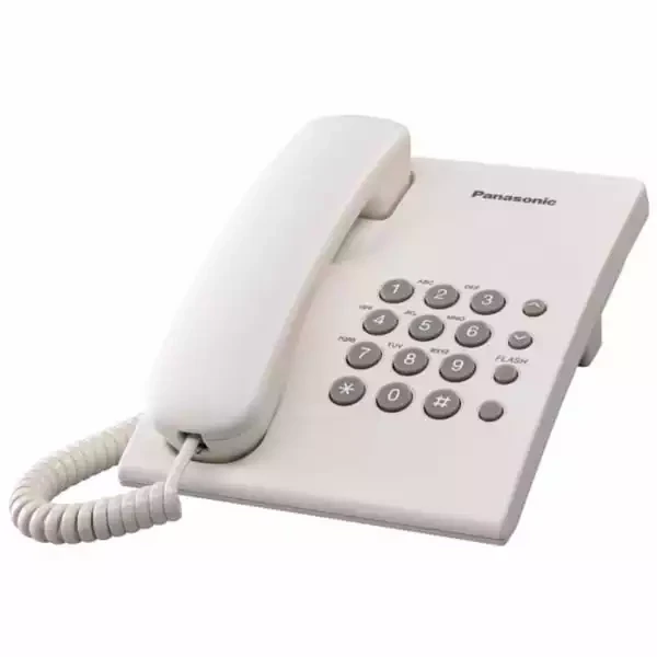 Stoni telefon Panasonic KX-TS 500 FXW white slika 1