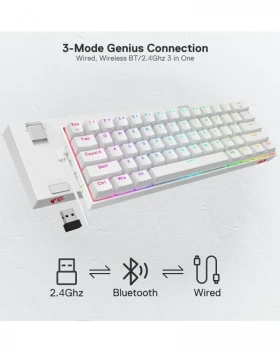 Tastatura Redragon Draconis K530RGB PRO Bluetooth/Mehanička