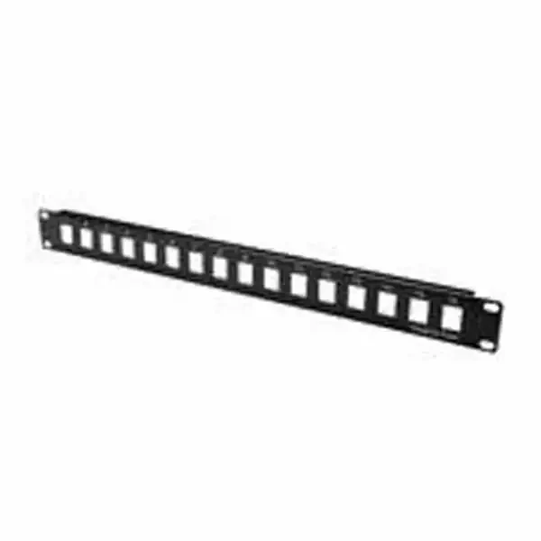 Patch panel modularni 19/1U sa 24 slota za UTP module UKP-B24-1U bez modula slika 1
