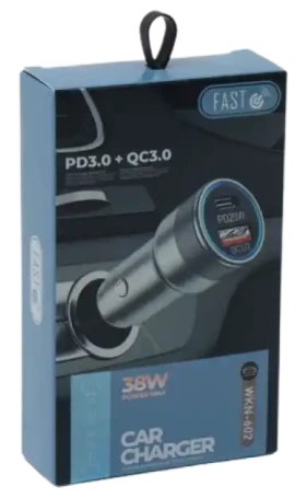 Auto punjač Fast EiMA EC-05 QC3.0+PD38W WKN-602