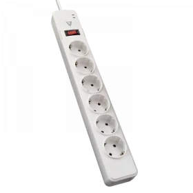 Produžni kabl 6 utičnica 1.8m V7 SA0613W-8E5