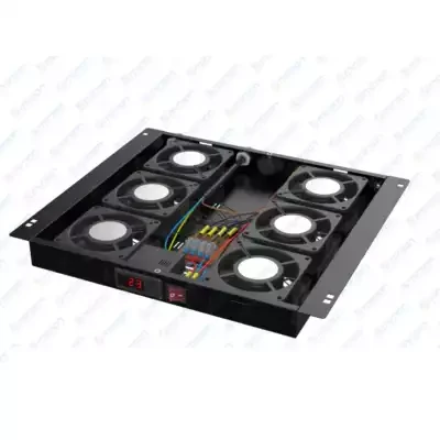 Ventilator panel sa 6 ventilatora sa digitalnim kontrolerom Mirsan MR.FAN6DT.01 Crni slika 1