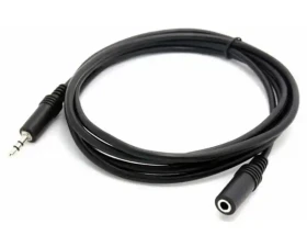 Audio adapter 3.5mm-3.5mm M/F 2.5m