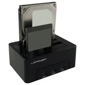 HDD Docking LC-DOCK-U3-HUB USB3.0 2x HDD/SSD + 3x USB3.0 HUB Black