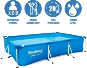 Bazen Bestway Steel Pro   300x201x66cm