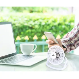 Stoni ventilator Home USB 10 cm TF10USB/WH/beli