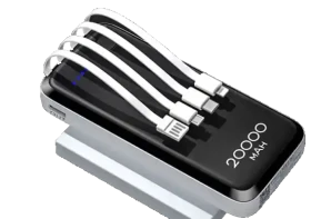 Power bank Konfulon 20000mAh A23L sa Type-C/micro-USB/lightning kablovima