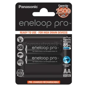 Punjiva baterija AA Panasonic eneloop pro BK-3HCDE/2BE/pak 2 kom