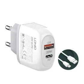 Kućni punjač EIMA EM-50 Quick Charge 3.0+18W sa Iphone lightning kablom