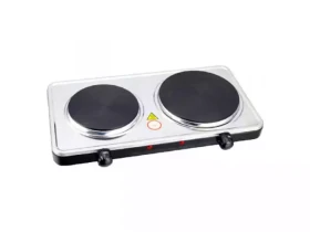 Električni rešo ROSBERG R51445BDS silver dve ringle snaga 2500W/prečnik 15cm+18cm