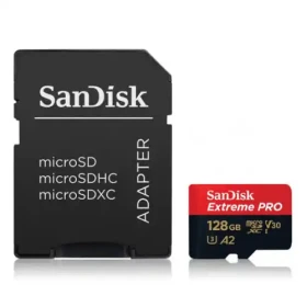 Micro SD Card 128GB SanDisk Extreme Pro  A2 C10 V30 SDSQXCD-128G-GN6MA