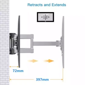Nosač za TV Trick od 37-65 TR644 400x400/od zida72-397mm/35kg/zglobni