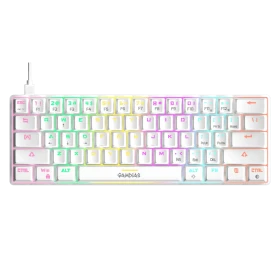 Tastatura + miš + podloga Gamdias Hermes E4 bela