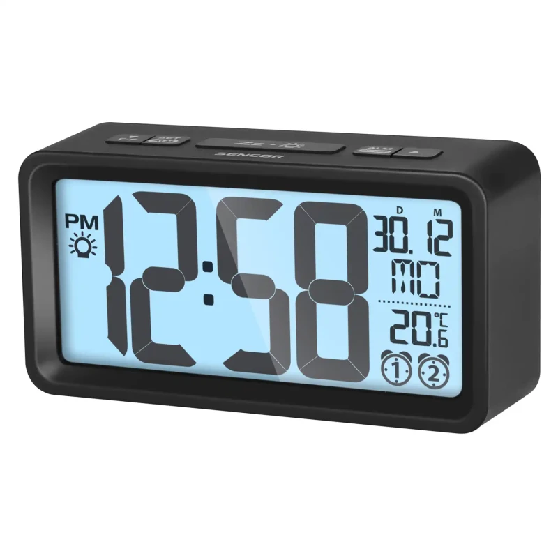 Digitalni sat sa alarmom SENCOR SDC 2800 B crni slika 1
