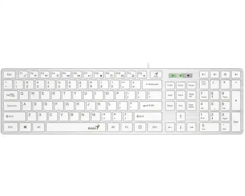Tastatura Genius SlimStar 126 USB YU Bela slika 1